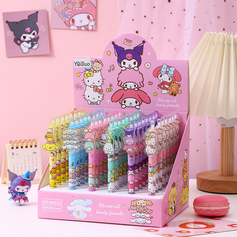 48pcs Gel Pen Kuromi KT My Mel - Stationery Supplier ulasan dan harga