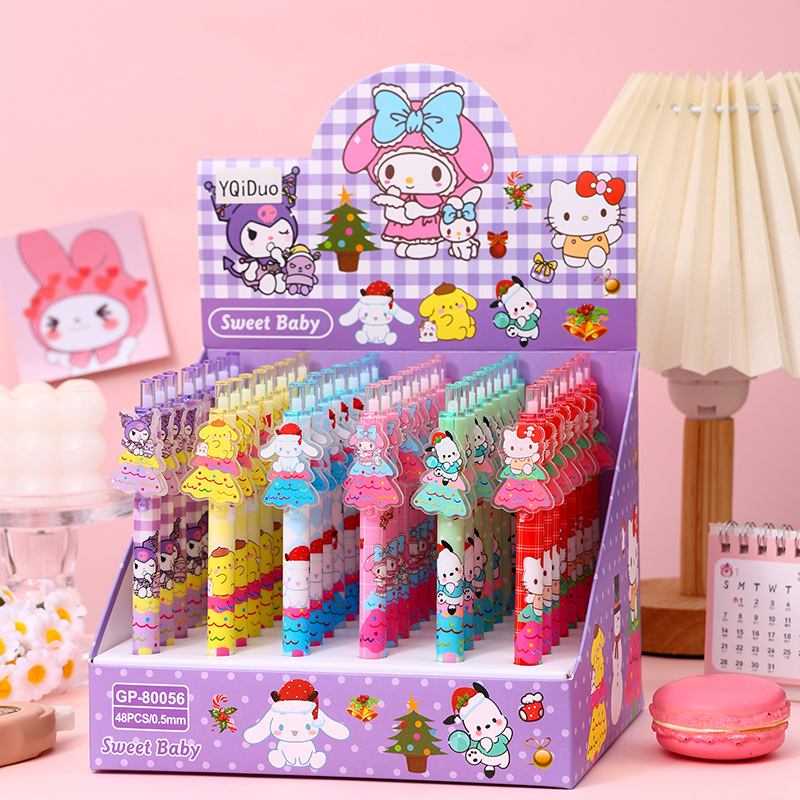 48pcs Gel Pen Kuromi KT My Mel - Stationery Supplier ulasan dan harga