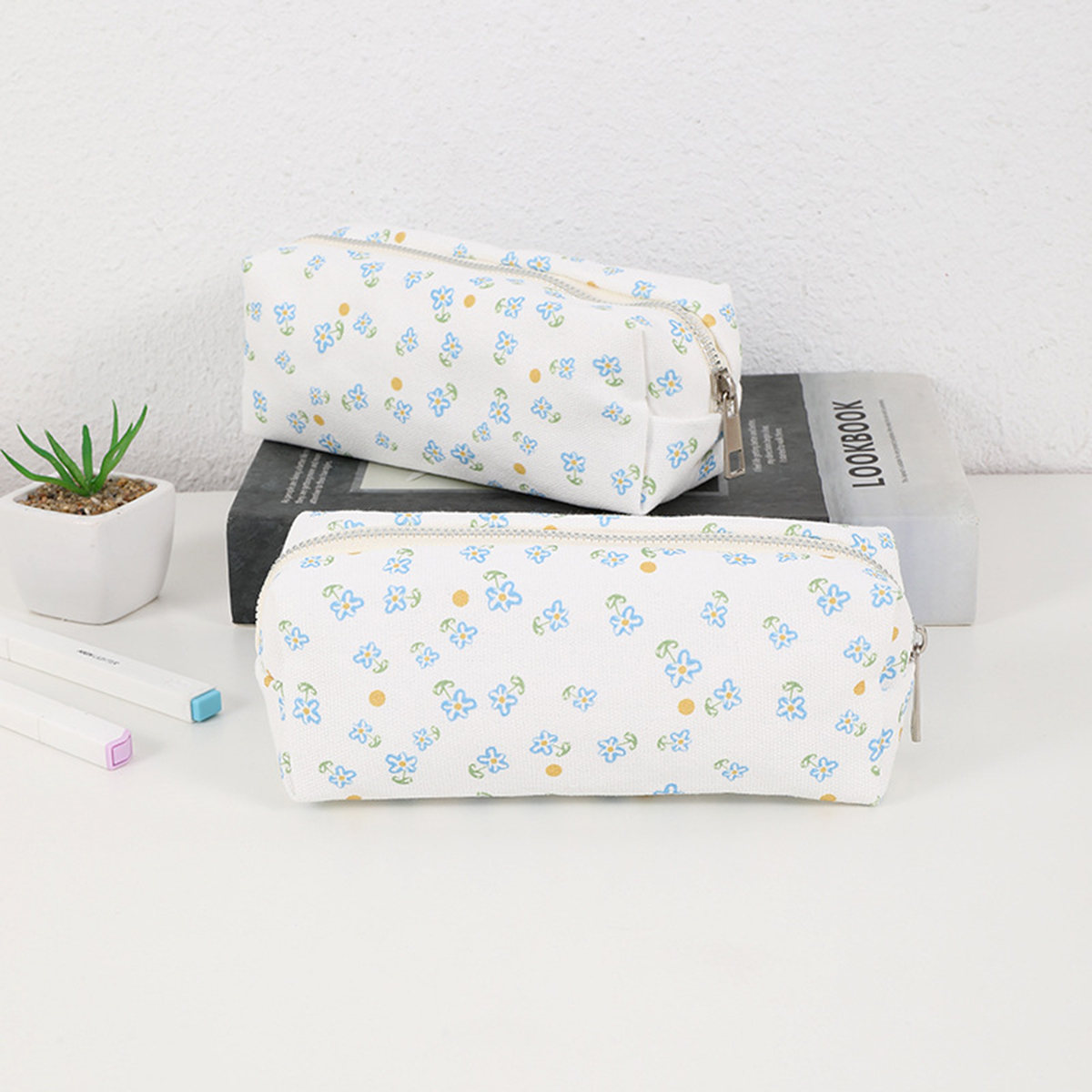 Simple floral printed pencil c - Stationery And Office Supply Stores ulasan dan harga