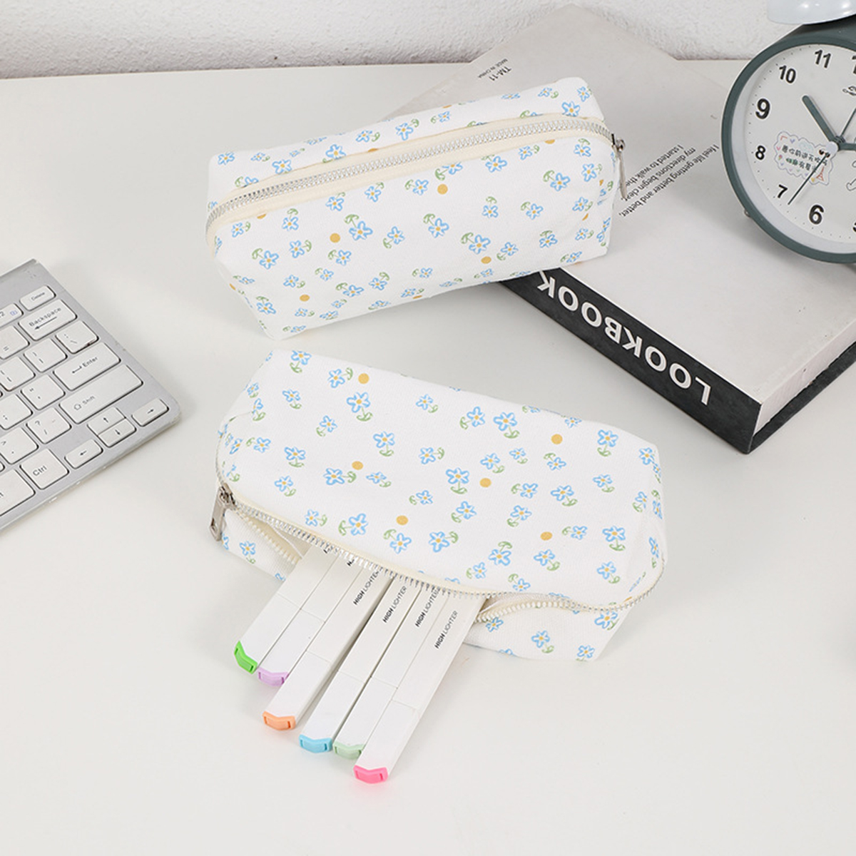 Simple floral printed pencil c - Stationery And Office Supply Stores ulasan dan harga
