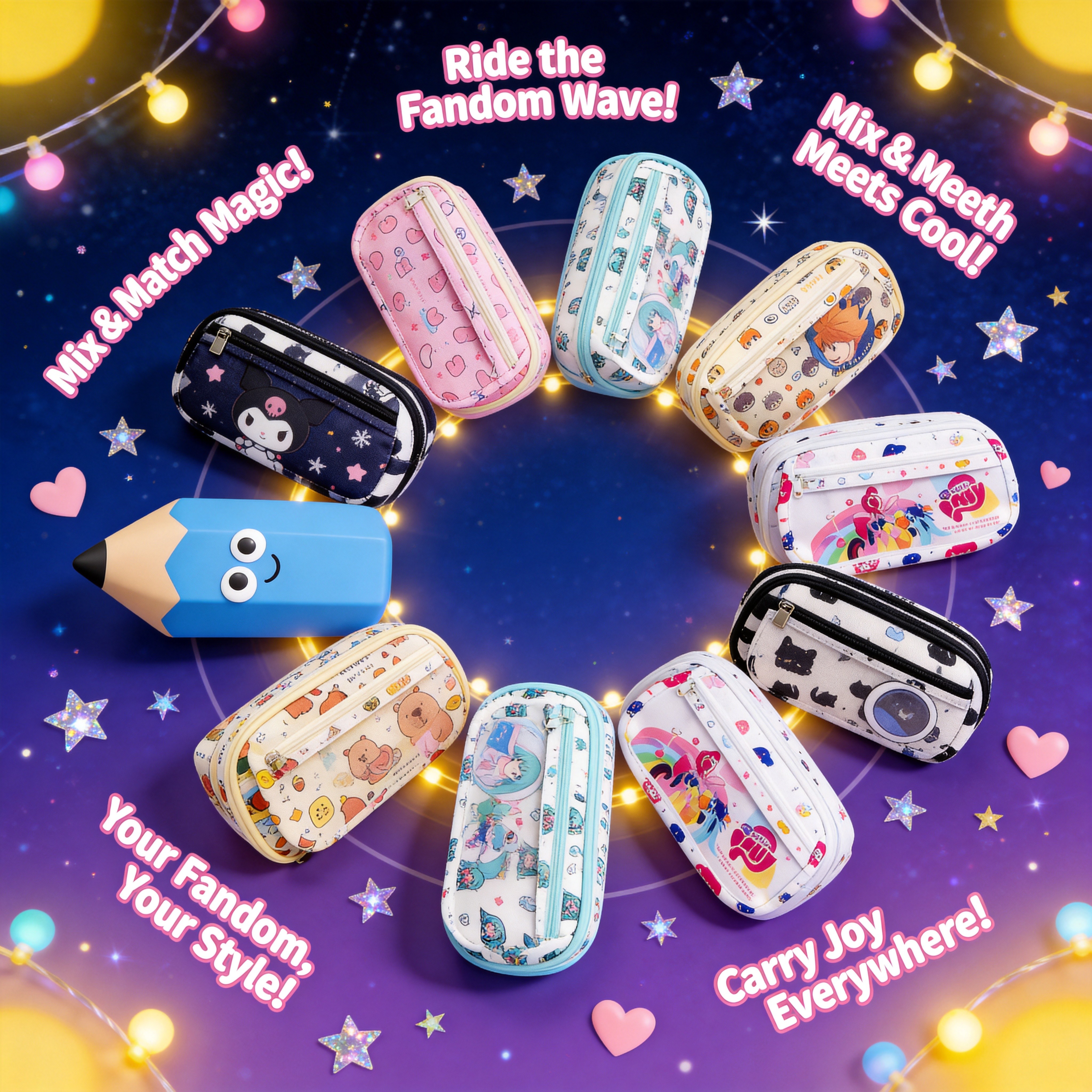 Hatsune Miku Cute Large Capaci - Pencil Case Large ulasan dan harga