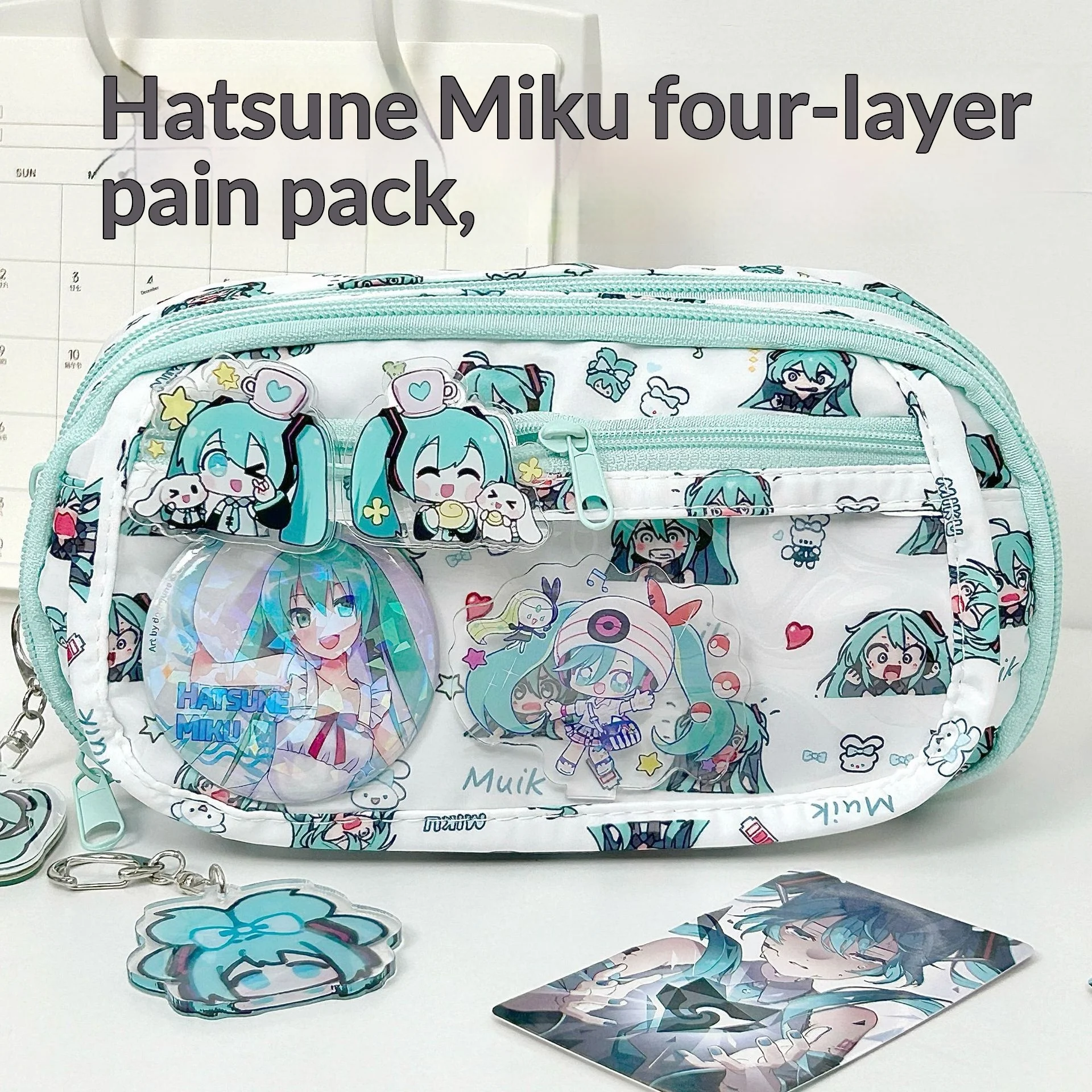 Hatsune Miku Cute Large Capaci - Pencil Case Large ulasan dan harga