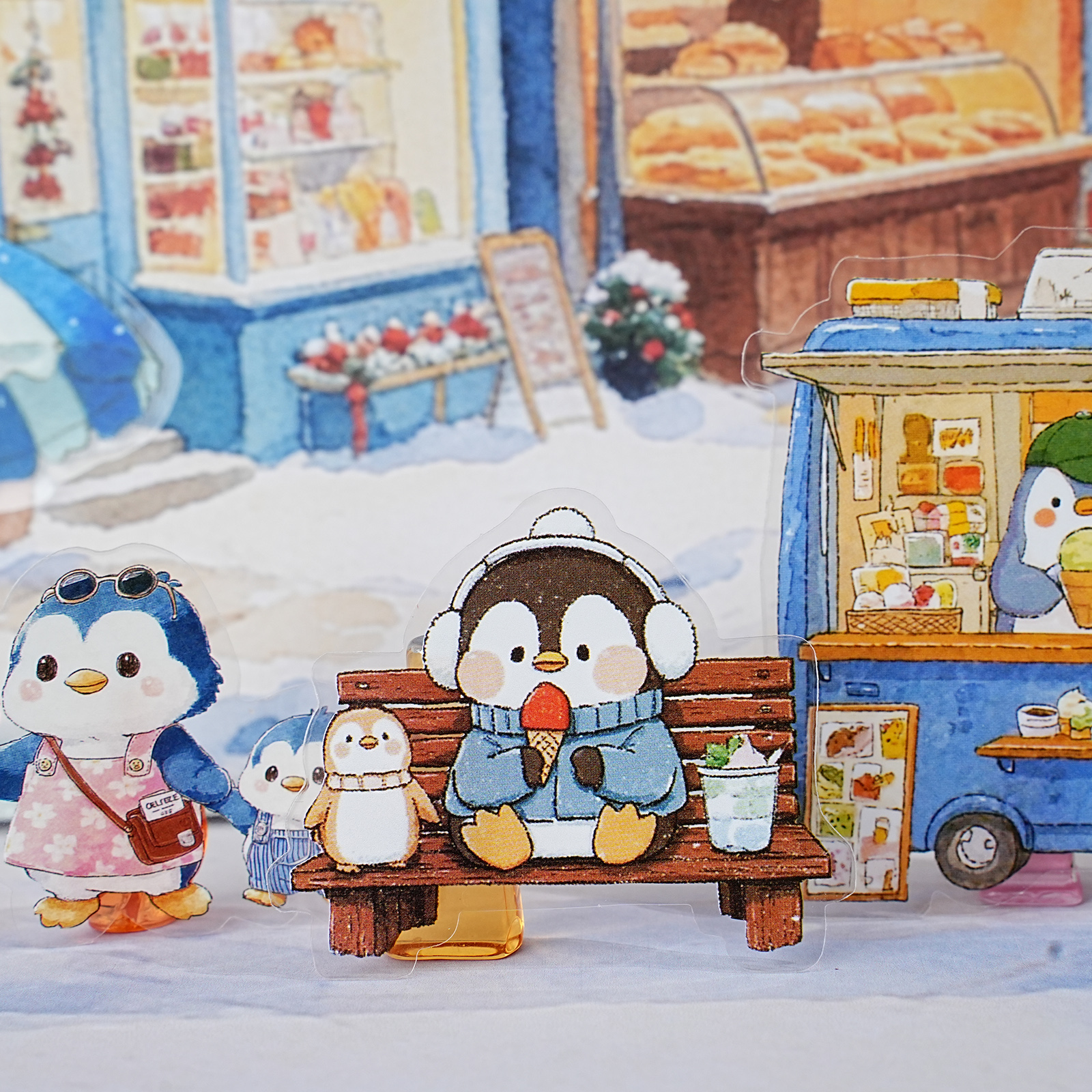 Etori Life 15Pcs Cute Penguin  - Stationery And Office Supply Stores ulasan dan harga