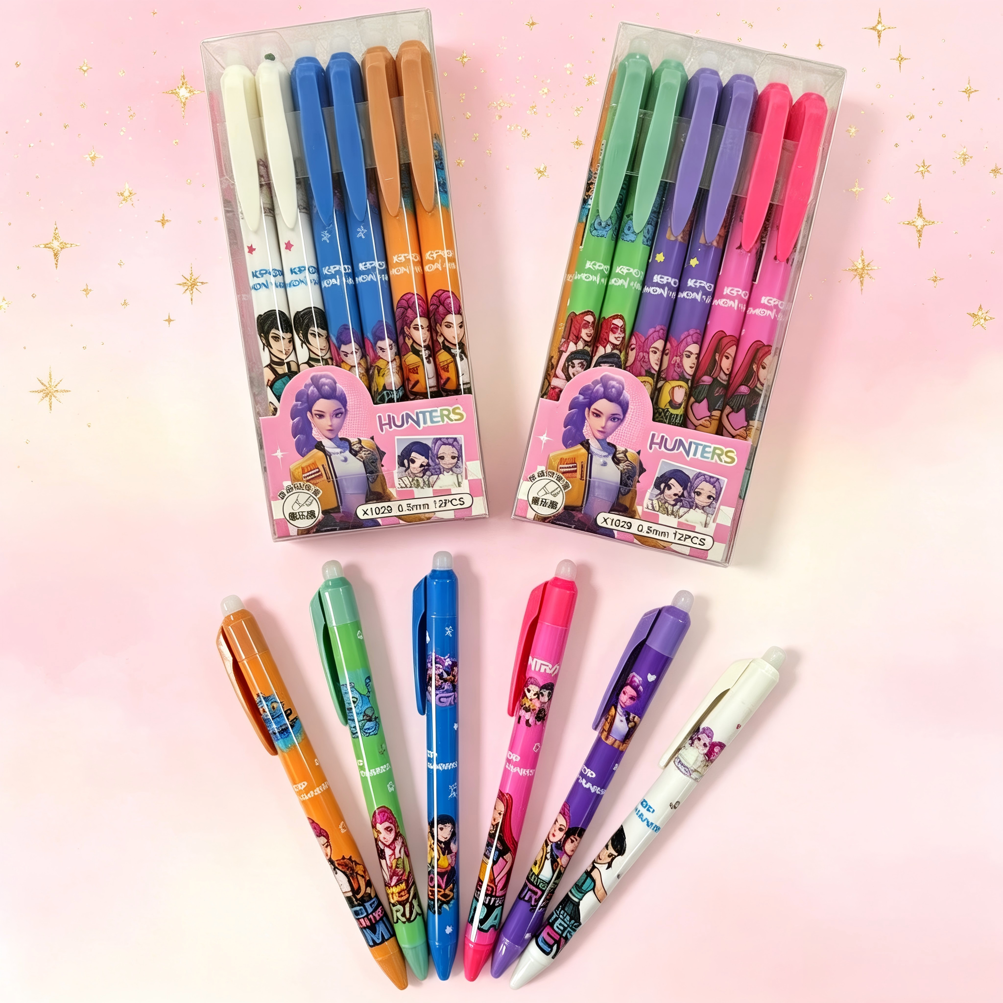 Cartoon Erasable Gel Pens Cute - Stationery Supplier ulasan dan harga