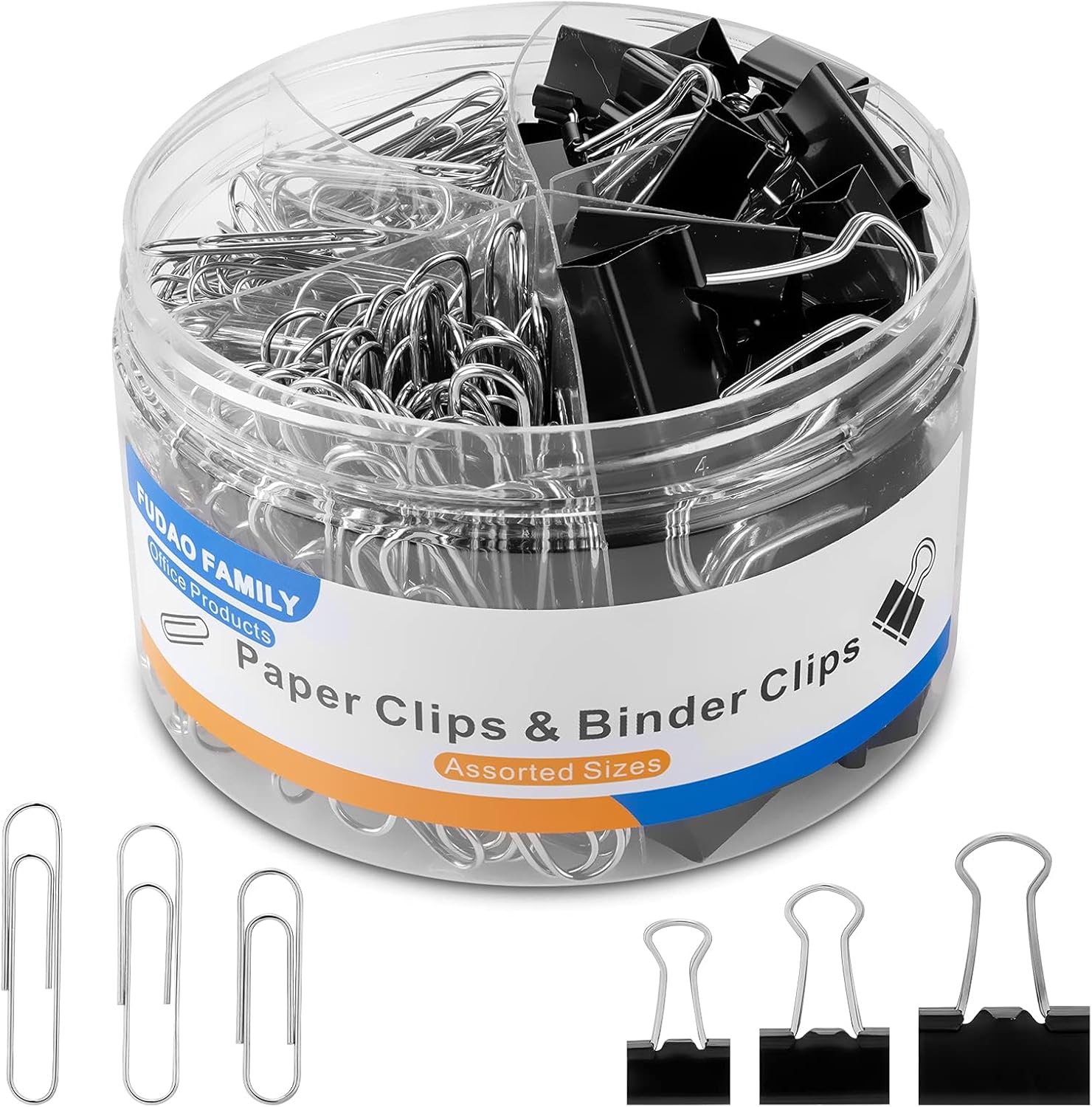 340 PCS Paper Clips & Binder C - Binder Clip Assorted ulasan dan harga