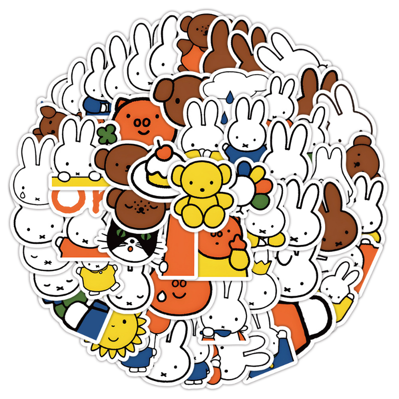 Cute Miffy Stickers Cartoon Ra - Memo Pad Sticky ulasan dan harga