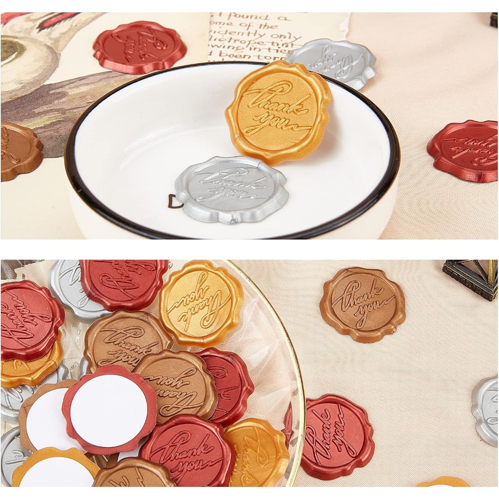 Adhesive Wax Seal Stickers 25P - Wax Seal Stamp Kit ulasan dan harga
