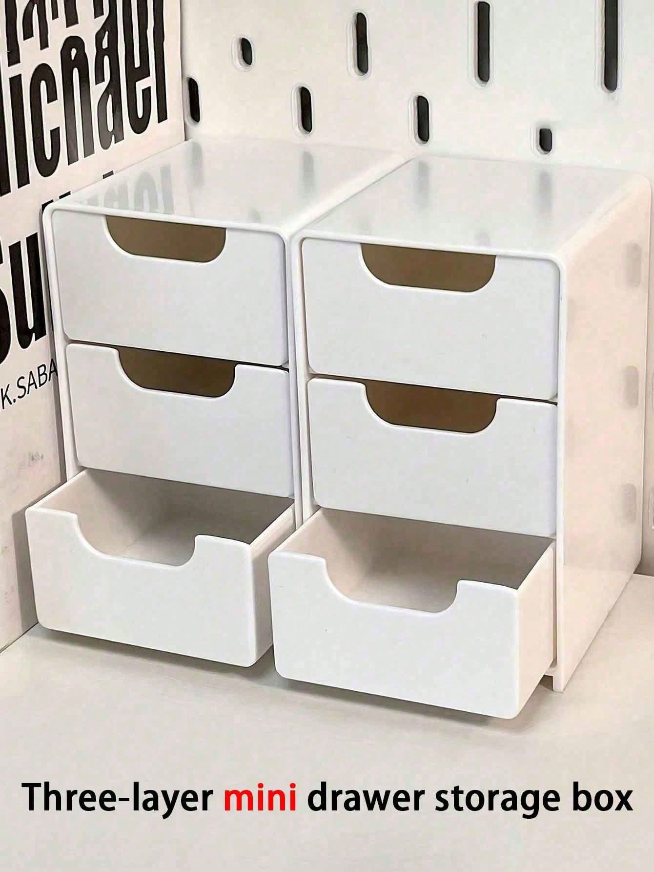 1pc Mini 3-Tier ABS Plastic De - Stationery And Office Supply Stores ulasan dan harga