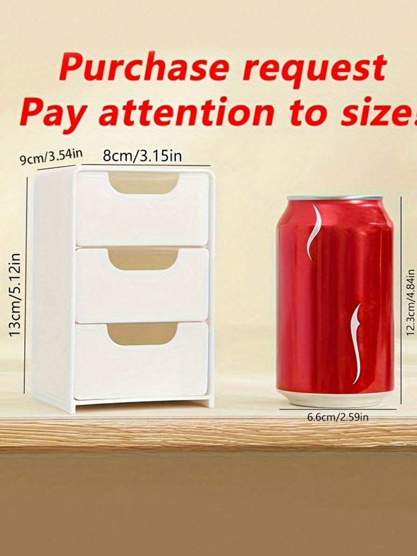 1pc Mini 3-Tier ABS Plastic De - Stationery And Office Supply Stores ulasan dan harga