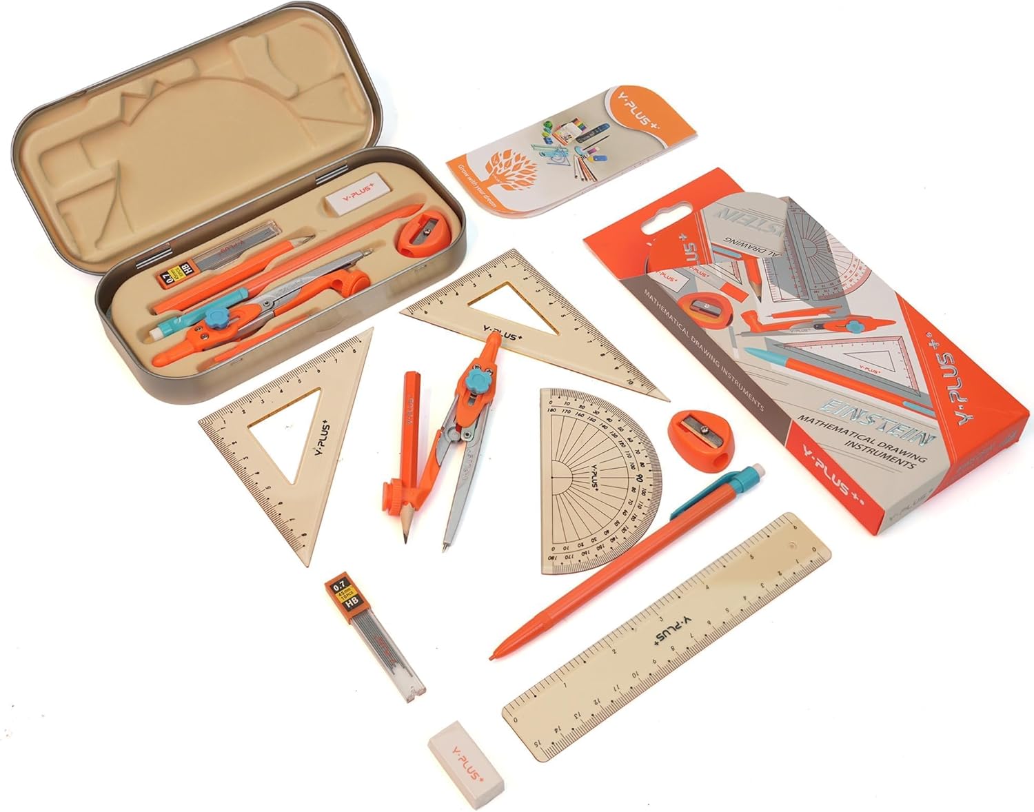 12 Pcs Geometry Set for Studen - Compass Geometry Set ulasan dan harga