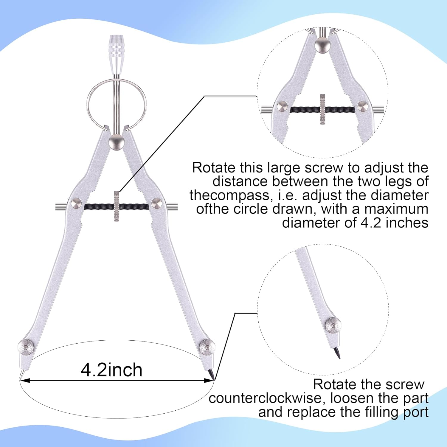Professional Compass & Protrac - Compass Geometry Set ulasan dan harga